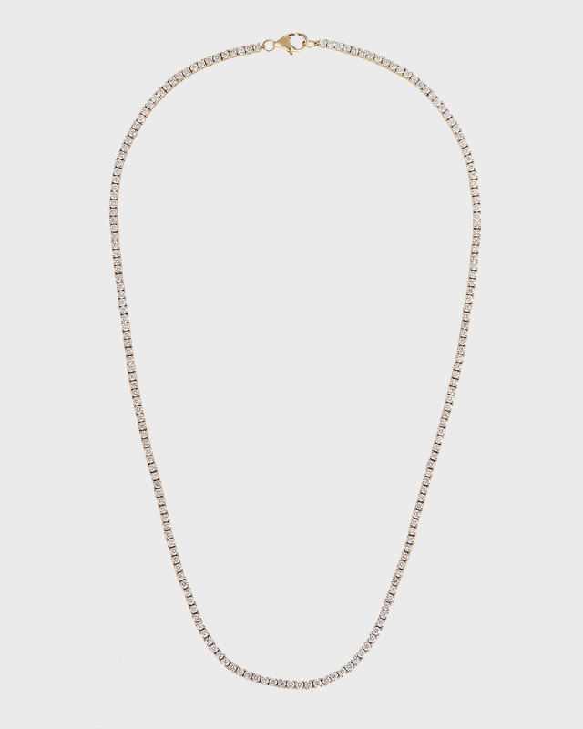 Flawless Diamond Tennis Necklace